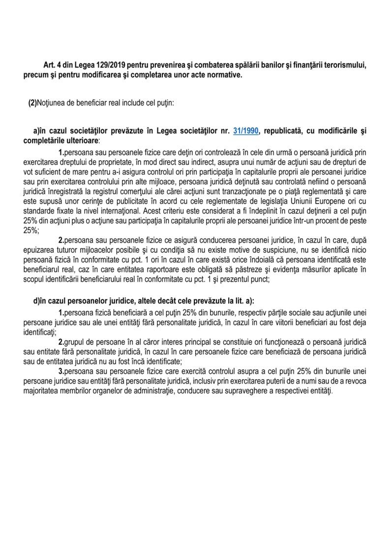 Formular declarație beneficiari reali Formular declarație beneficiari reali Formular declarație beneficiari reali formular declarație beneficiari reali